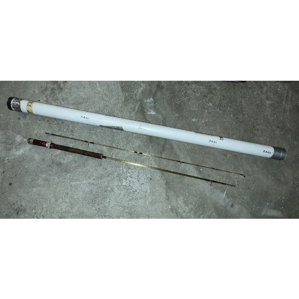 PICKUP IN CANTON - Vintage "TRU CAST"  2 Pc ALL GLASS Fly Fishing Rod - With Tubular Case See Pics
