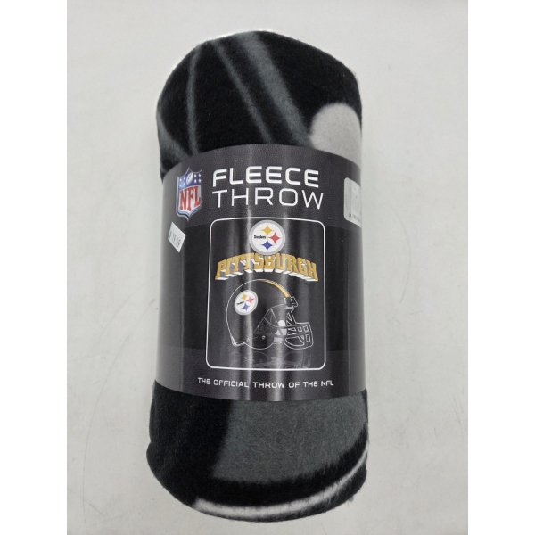 Brand New Cozy 50''x60'' Pittsburg Steelers Fleece Throw Blanket