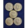 Image 1 : Five Assorted 40% Silver U.S. Kennedy Half Dollars ~ Face Value: $2.50