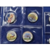 Image 10 : Lot of Assorted Quarters - Including Colorized & "Unique Coins of the 20th Century" FV: $12.66