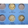 Image 4 : 24 Assorted United States Mercury Silver Dimes in Collection Book ~ $2.40 Face Value