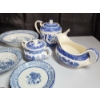 Image 4 : Huge Lot of Vintage Woods Ware Wood & Sons England Blue & White China Dishes