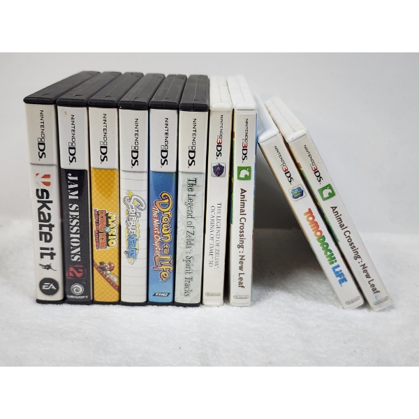 Lot of 10 Asstd Nintendo DS & Nintendo 3DS EMPTY Video Game Cases Including Legend Of Zelda's & MORE