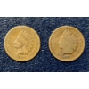 Image 1 : 1869 / 69 Indian Head Cent - HTF coin - See Pics