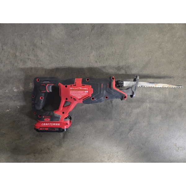 Craftsman Cordless V20 Reciprocating Saw & Battery In Great Condition! 