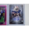Image 3 : (3) Football Trading Cards Including Marquise Goodwin Player-Worn Patch Card & Autograph Card