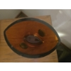 Image 2 : Evolution By Waterford 1970s Amber Glass With Turquois Dot Oval Vase