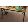 Image 5 : As Shown  - 48" Wide by 30" x 29" Folding Legs Work/Computer Table & Chair - Contents Not Included
