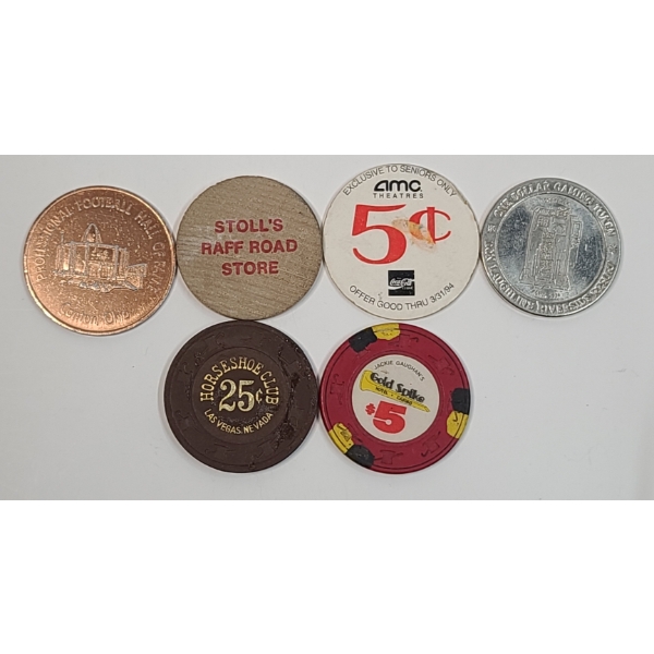 Assortment Of Collectible Tokens & Medals