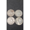 Image 1 : 1952, 1953, 1963 90% Silver Franklin Half Dollars & 1964 90% Silver Kennedy Half Dollars - FV: $2