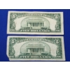 Image 6 : x2 United States Blue Seal $5 Silver Certificates: Series 1934 D & 1953 - FV: $10.00