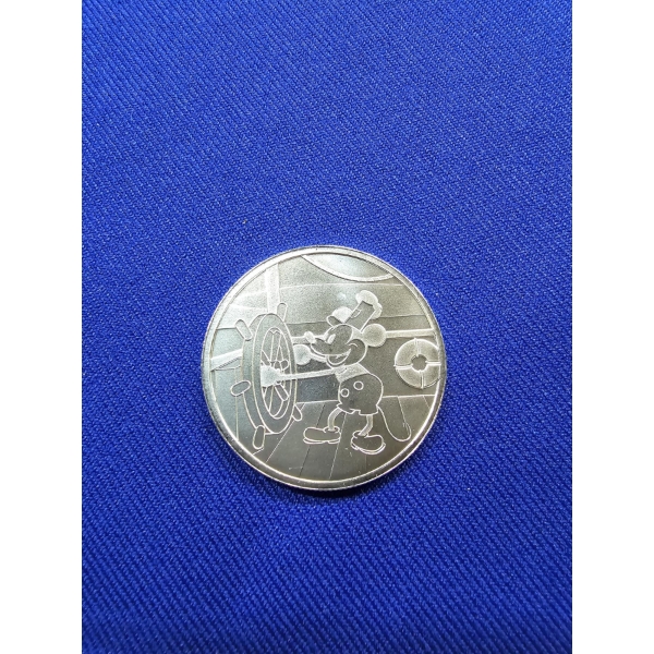 1928 Disney Mickey Mouse "Steamboat Willie" 1oz .999 Fine Silver Round
