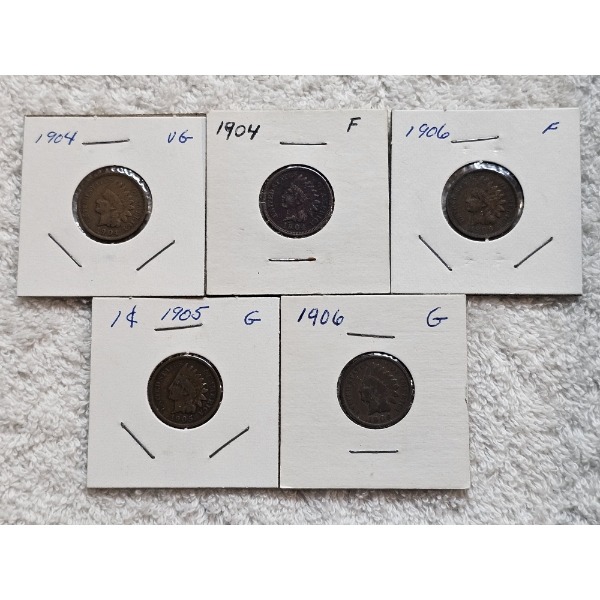 Assortment of U.S. Indian Head Cent Coins