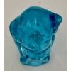 Image 6 : Adorable Degenhart Vintage Uranium Glass Dog Figurine -Lt Sapphire