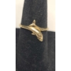 Image 1 : 14K Gold Dolphin Bypass Wrap Around Ring - Size 4.5 - Weight: 1.4g