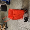 Image 10 : Nice Red Metal Wire Shopping Basket On Wheels ~ Perfect for the Market!