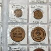 Image 12 : Two Binder Pages of Assorted Tokens/Medals: Gaming, Wooden Nickels, Commemoratives, & More! 