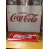 Image 1 : Coca Cola "COKE" - 23 x 29 Plexiglass Face For Illuminated Sign & Wave Decal For Vending Machine