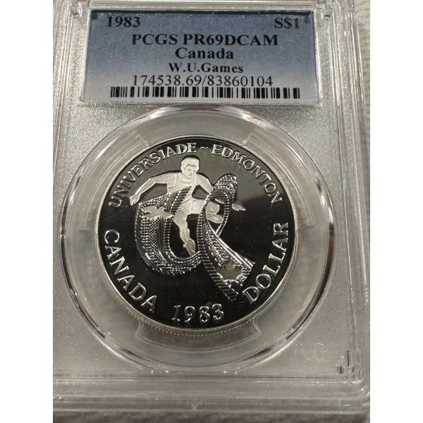 1983 Canada W. U. Games Dollar PCGS PR-69 DCAM - Silver Dollar