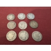 Image 1 : 9 - United States Silver Barber Dimes - Rare Constitutional Silver - Authentic US Dimes
