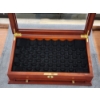 Image 8 : Nice Wooden Collectors Display Box With Viewing Window For Complete Proof Golden Dollars Collection