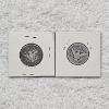 Image 2 : Two 1897 Barber Quarters in Cardboard 2x2 Holders composed of 90% Silver FV $.50