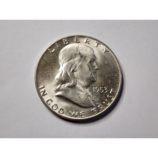 1953 United States 90% Silver Franklin Half Dollar in MINT STATE CONDITION!