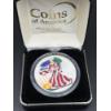 Image 6 : U.S. Colorized Silver Eagle 2000 - .999 Fine Silver -FV $1.00 - Enscapulated