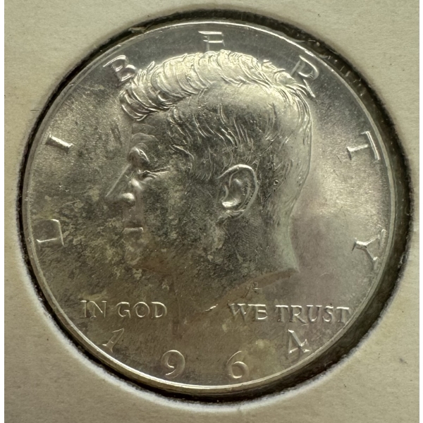 1964 United States 90% Silver Kennedy Half Dollar- Incredible Condition