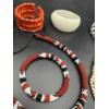 Image 6 : Large Lot of Costume Jewelry - Bangles Galore! - Cool Pattern Necklace & Bracelet Matching Set 