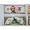 Image 2 : Collection of Four Enhanced & Colorized U.S. Banknotes: $1, $2, $5, $10