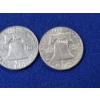Image 8 : 3 - Franklin 90% Silver Half Dollars; 1952-D, 1963-D, 1960