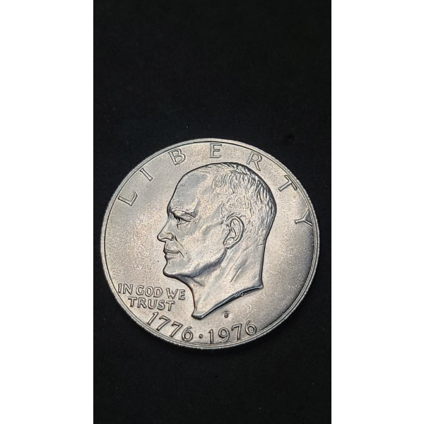1776-1976-S Eisenhower 40% Silver Dollar - Face Value: $1.00
