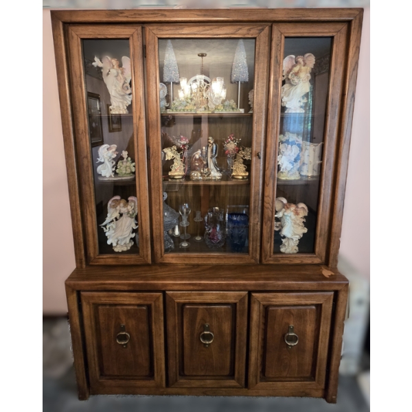 Wooden China Hutch - 54W x 18D x 77T