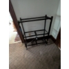 Image 2 : Two Almost New Metal Wire Collapsable Shelving Units On Wheels (3ftx62" And 29"x38")