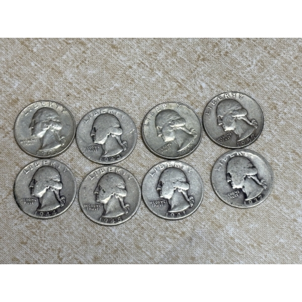 90% Silver U.S. Quarters - FV $2.00 - Various Years