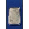 Image 2 : Limited Edition Pit Bullion 1 Troy Ounce .999 Fine Silver Bar With Antique Finish- Guillotine