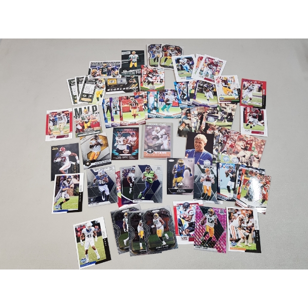 Large Lot of Over 50 Assorted Football Trading Cards Including Pro Set, Rookie Cards, & More!