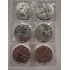 Image 1 : 6 - United States .999 Fine One Troy Ounce Silver American Eagles - Mint Condition - 6 Silver Eagles