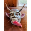 Image 1 : 14" Carved Horned Mask