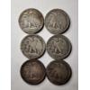 Image 4 : Six 90% Silver United States Walking Liberty Half Dollars ~ $3.00 in Face Value! ~ Various Toning! 