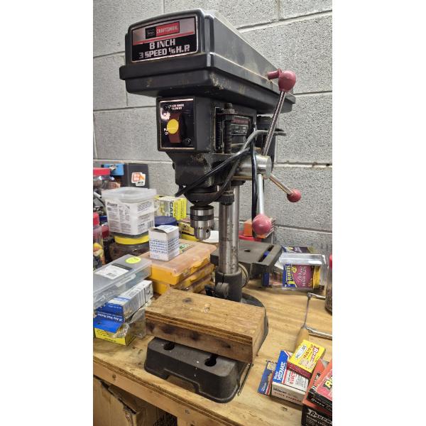 Louisville Home Pickup - CRAFTSMAN 8 INCH TABLE TOP DRILL PRESS IN EXCELLENT WORKING CONDITION

NOTE