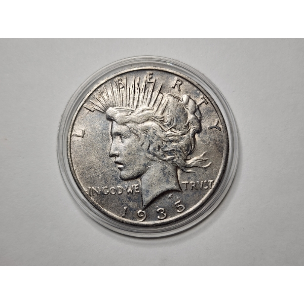 UNITED STATES 1935-S SILVER PEACE DOLLAR ~ LESS THAN 2 MILLION MINTED IN SAN FRANCISCO! 