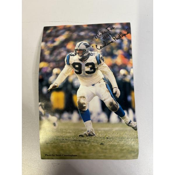 Mike Fox #93 Carolina Panthers Poster