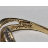 Image 14 : (2) Women's 14K Yellow Gold Channel Set Diamond Bypass Rings - Size 9 - Weight: 7.2g