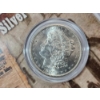 Image 2 : "Jesse James Silver Dollar" Commemorative Display - 1882-S 90% Silver Morgan Dollar