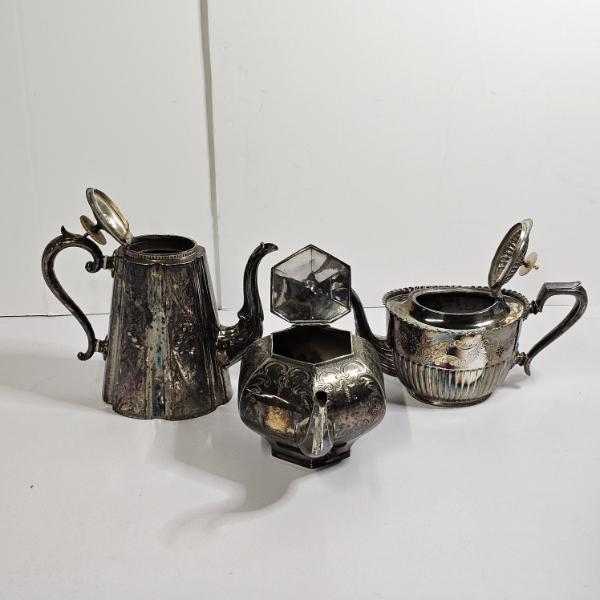 5lb Set of Vintage Silver-Plated Tea and Coffee Service