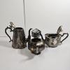 Image 1 : 5lb Set of Vintage Silver-Plated Tea and Coffee Service