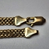 Image 2 : 14K Yellow Gold Multi-Row Mesh Link Bracelet - 8" - Total Weight: 5.4g