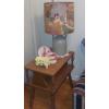 Image 1 : Maple End Table As shown With Contents  15 x 24 - 23" Height